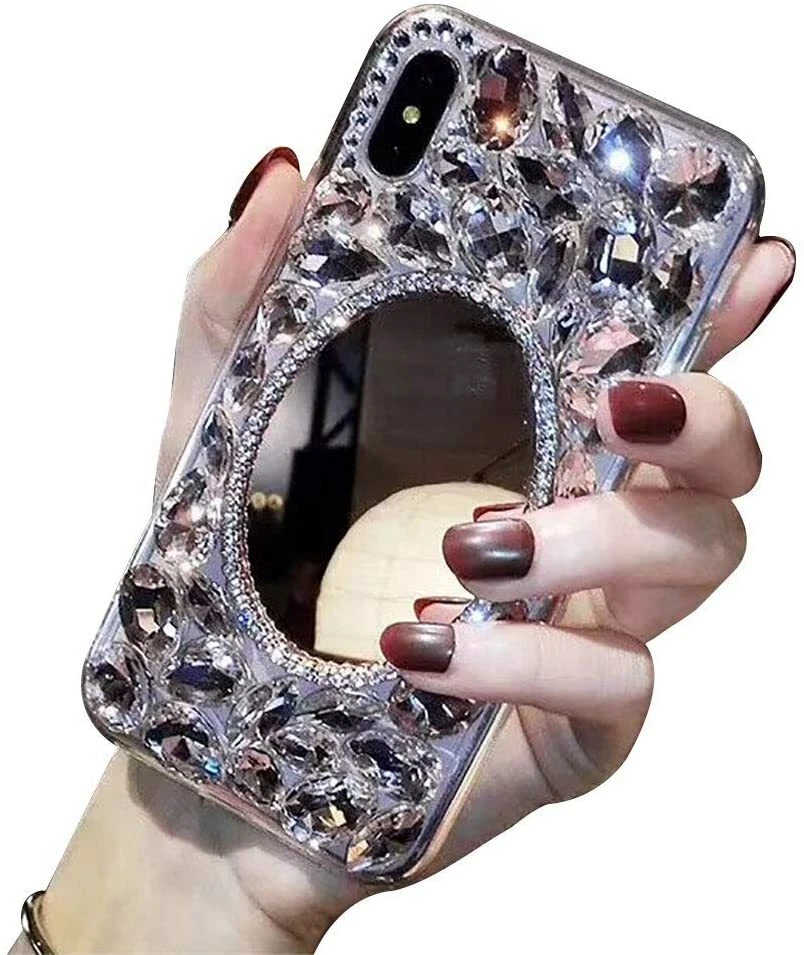 Capa telefone cristal brilhante brilho brilho diamante luxo Bling Glitter luxo para LG Stylo5/K30 - Imagem 4 de 4