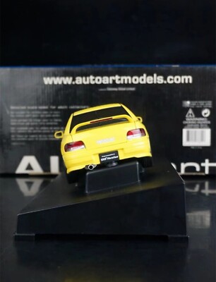 RARE* 1/18 Autoart Subaru Impreza WRX STI Type R Yellow GC8 JDM | eBay