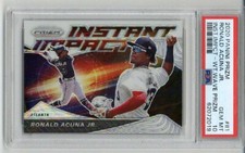 2020 PANINI PRIZM INSTANT IMPACT WHITE WAVE #II1 RONALD ACUNA JR PSA 10 LOW POP