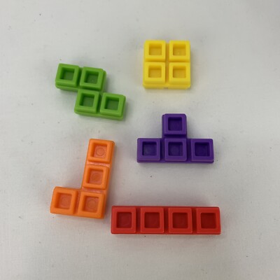 Tetris Tower 3D Game Parts Shape Replacement Pieces 2004 Radica Lot x5