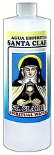 SAINT CLAIRE-SANTA CLARA AGUA ESPIRITUAL SPIRITUAL WATER 16 OZ WICCA-MAGICK