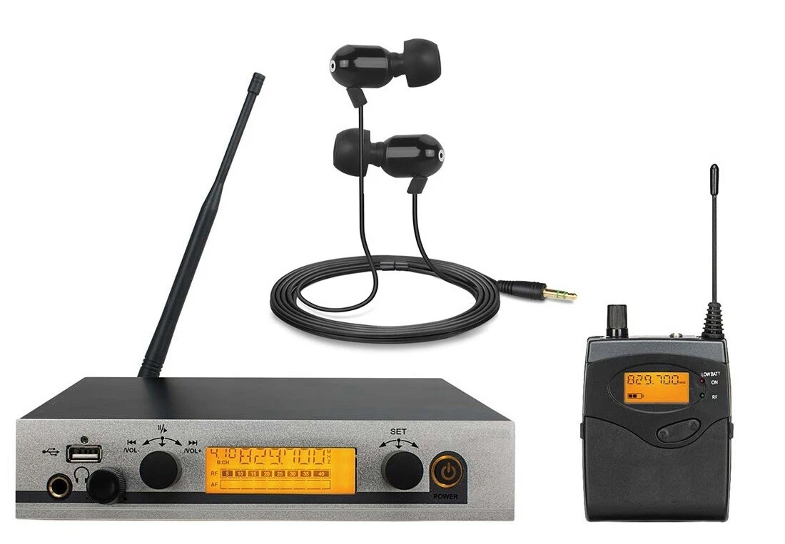 Wireless in Ear Monitor System, Wireless IEM, 572-603.5MHz for Stage,  Studio