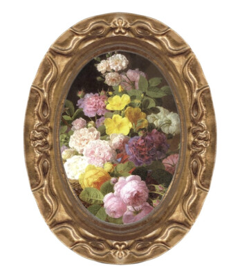 Still Life Flower Burst Miniature Dollhouse Art Picture 8127