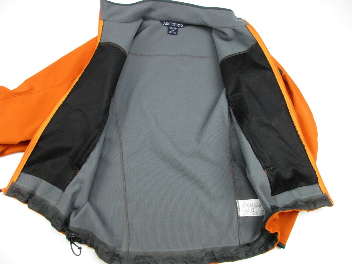 Mens Medium Arc'teryx Epsilon AR Jacket orange full zip soft
