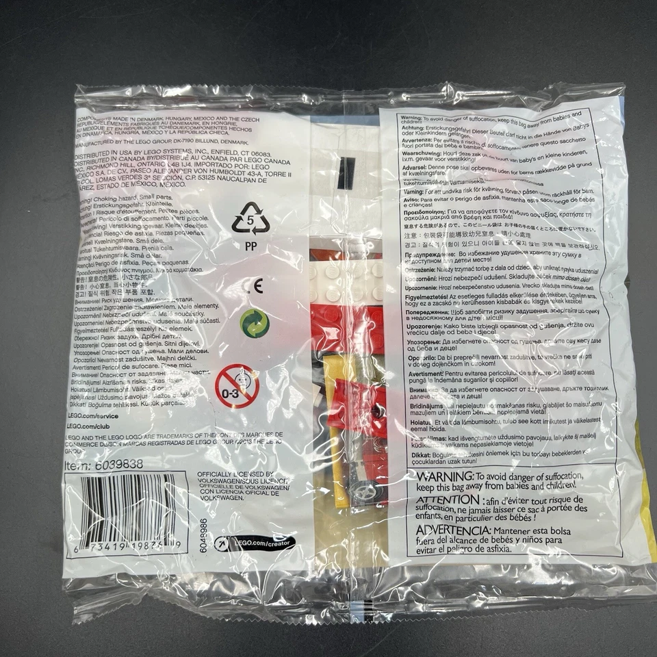 LEGO Creator 40079 VW Volkswagen T1 Camper Van Polybag NEW + SEALED 6039838 - Image 4 of 4