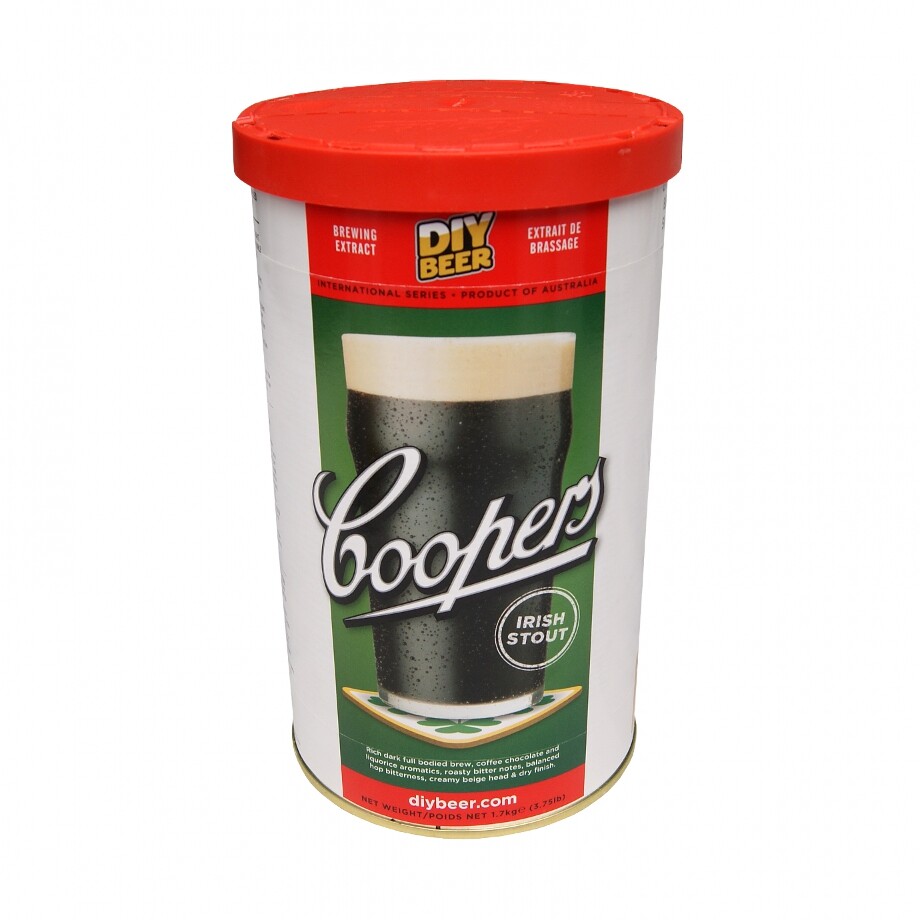 Coopers Home Brew Beer Ingredient Kit - Irish Stout - 40 Pint - 1.7kg