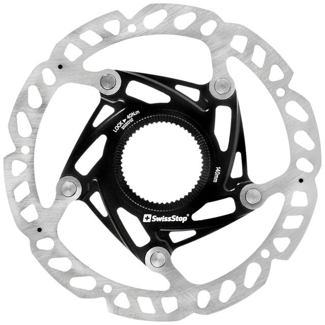 SwissStop Catalyst Race Disc Rotor - 140mm, CenterLock, Silver