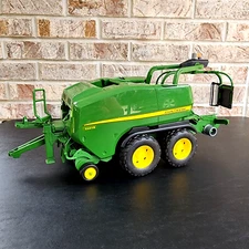 Bruder 1:16 Scale John Deere C441R Tandem Axle Wrapping Round Baler 09819 Video!