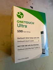 100 One Touch Ultra  Blood Test Strips , Brand New, Sealed. - Expired 11-30-2026