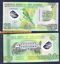 Gambie 20 Dalasis 22/7/2014 NEUF UNC A3880666 Y. Jammeh Twenty Dalasis Gambia