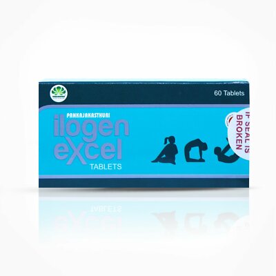 Pankajakasthuri Ilogen Excel 60Tablets [Ayurvedic][Pack Of 2]
