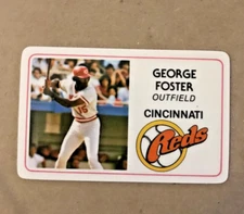 1981 PERMA GRAPHIC #-9 GEORGE FOSTER==CINCINNATI REDS