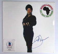 QUEEN LATIFAH SIGNED ALL HAIL THE QUEEN VINYL RECORD ALBUM RAP THE EQUALIZER BAS