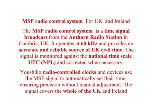 Radio Control Wall Clock or Desk Clock Large LCD UK & Ireland Version - Picture 8 of 13