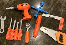 BLACK DECKER, lot of Tools for Kids - Plastic Construction Tool