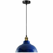 Industrial Pendant Light Fitting Retro Metal Ceiling Shade Hanging Lamp UK