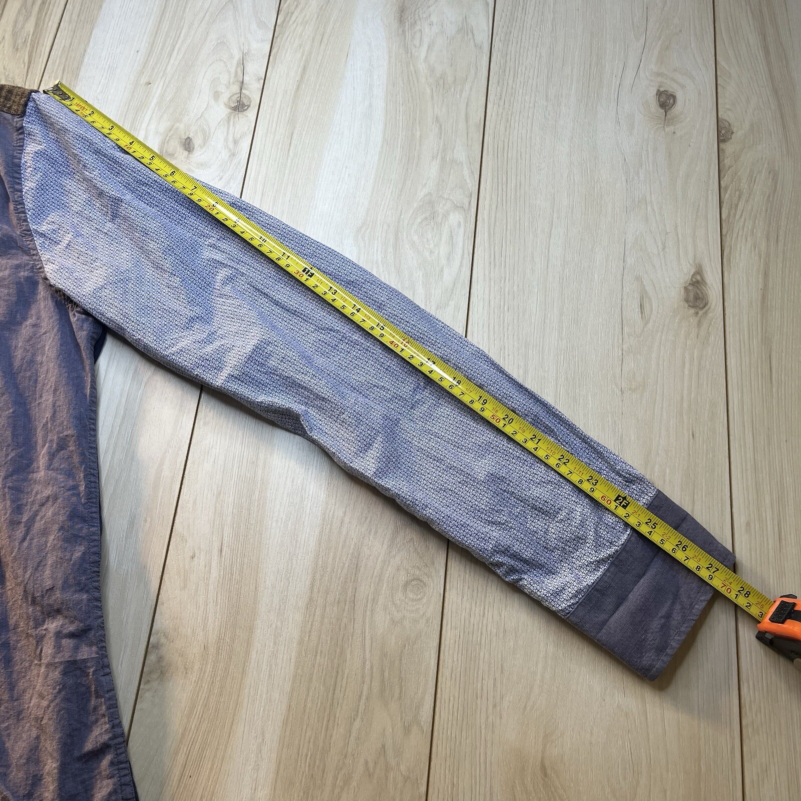 Desigual Tweed Patchwork Design Button Up Shirt E… - image 9