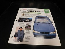 1964-1997 Ford Mustang Spec Sheet Brochure Photo Poster Police / SVO