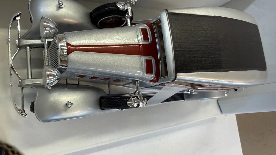 Anson 1931 Peerless Sedan #10101 NIB Super-Detail Diecast Car Silver/Red - Image 3 of 4