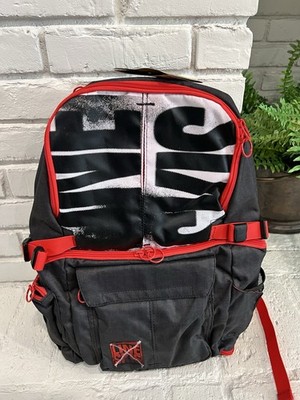 New With Tags Line Street Backpack Red Grey Black 