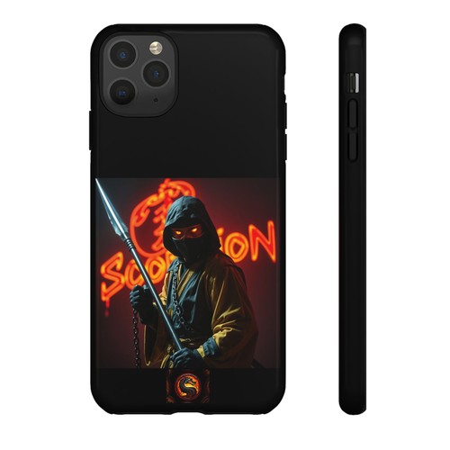 Mortal Kombat iPhone Tough Cases, Scorpion Theme, Impact Resistant, Gamer Gift, - Picture 118 of 131