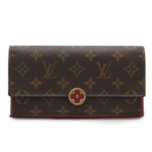LOUIS VUITTON Monogram Portefeuille Flor Flower Bifold Flap Wallet 406864
