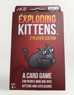 EXPLODING KITTENS 2 Player Edition Card Game People Into Kittens & Explosions
