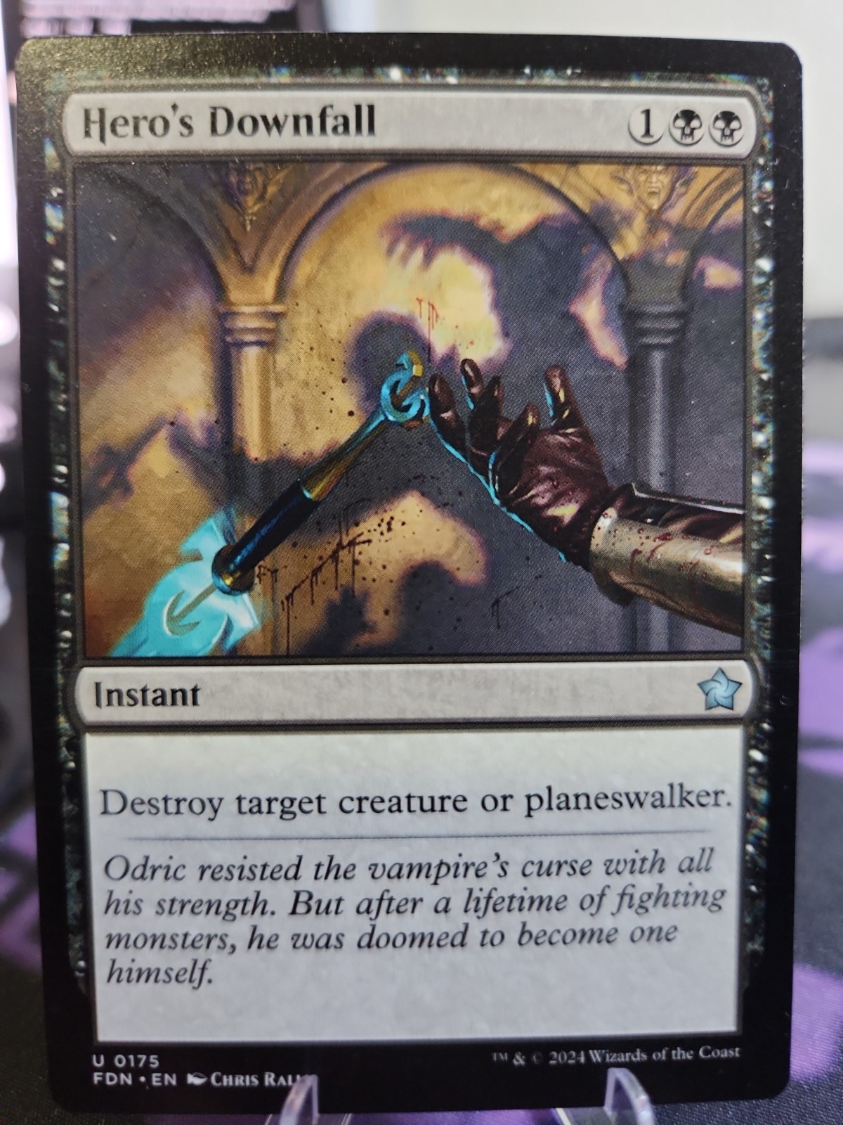 Hero's Downfall 175 FDN Foundations Magic The Gathering MTG Near Mint 
