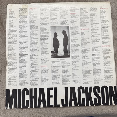 Michael Jackson Bad Vinyl 1ST 1987 OE40600 Original LP EX