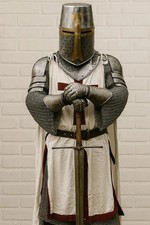 Medieval Knight Templar Armor Suit - Crusader Combat Full Body Armor Suit
