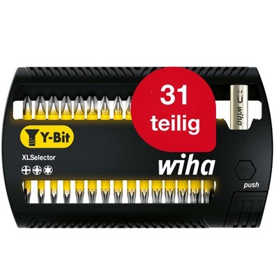 Wiha Bit Set XLSelector Y-Bit 32tlg 25mm PH PZ TORX 1/4'' magnetischer Bithalter