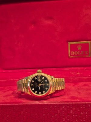 Rolex Lady-Datejust  Ref. 69178 Black Diamond Dial FULL SET 1.Hand