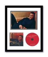Luke Evans Autographed Signed 11x14 Custom Framed CD Photo A Song For You ACOA