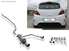  Duplex Racinganlage ab Kat Opel Corsa D mit NRE-Stoßstange je 100mm scharf