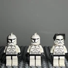 LEGO Star Wars Clone Wars Clone Trooper Minifigure sw0201 Lot of 3 - 1L