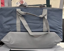 Members Mark Cooler Tote 25x17 Insulated Shopping Bag Blue Solid  RARE Sams Club