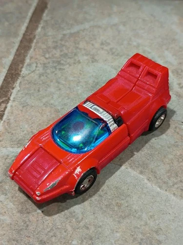 1982 GOBOTS Turbo Red Racecar MR-07 POPY MACHINE ROBO Vintage Complete