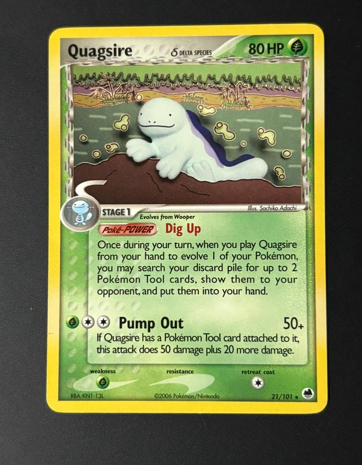 QUAGSIRE 21/101 RARE DRAGON FRONTIERS POKEMON LIGHTLY PLAYED