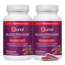 Qunol 3-in-1 Beet Roots Capsules CoQ10, Blood Pressure Support, 120ct