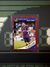 Lionel Messi  2018/19 Panini Donruss Press Proof Red Sp Card #1 Barcelona