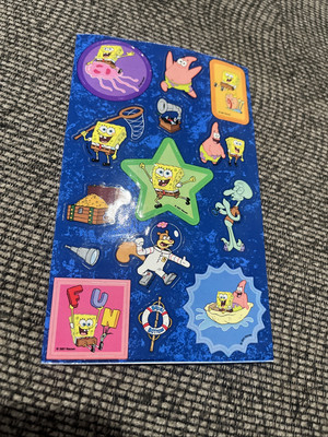 Spongebob Squarepants Stickers Sheet Sandy Lion 2001 Viacom