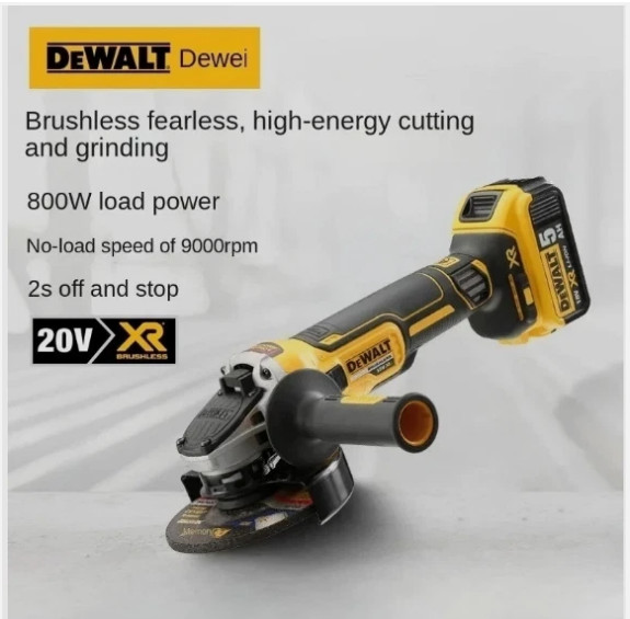 DEWALT DCG405 125mm Flat Head Angle Grinder Bare Tool 18V Brushless Lithium