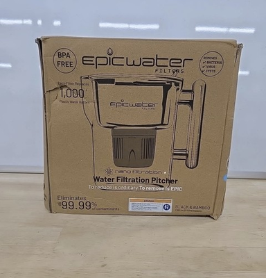 #ad Epic Water Filters Nano Pitcher 10 Cup BPA Free Removes Fluoride amp; Contaminan $39.99