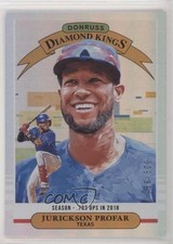 2019 Panini Donruss Diamond Kings Season Stat Line /500 Jurickson Profar #15 i8n