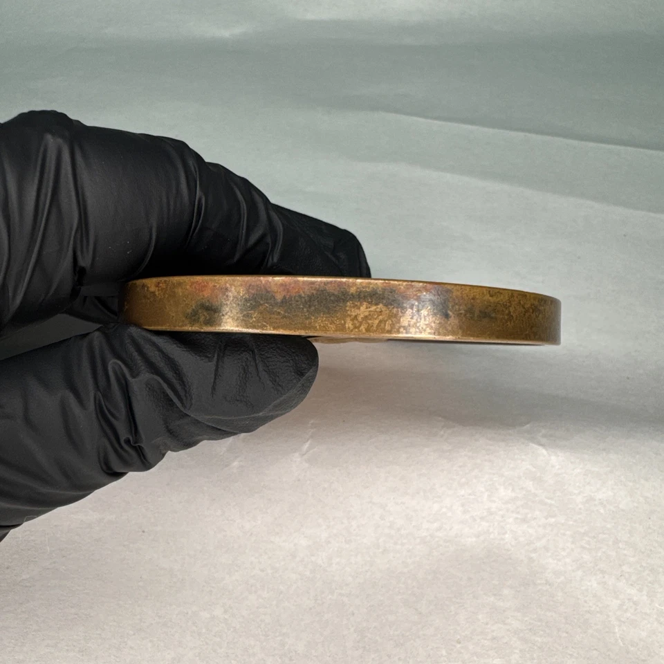 Medalla de bronce Zachary Taylor con fecha de la paz india de Estados Unidos como nueva - 3 pulgadas de diámetro Foto 3 de 4