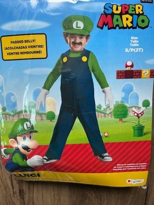 Luigy Toddler 2T Complete Costume. Super Mario Bros, Luigy.