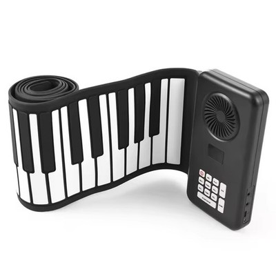 Handroll Electronic Piano 88 Key Tragbares Faltbare Klavierpiano Practice P2635