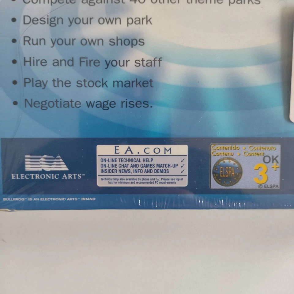 EA Classics Theme Park BIg box PC game Theme  Park world Demo disc CD Rom 1994 - Image 3 of 4