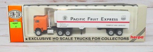 Con-Cor Herpa 1016, tractor y remolque COE, Pacific Fruit Express, escala 1/87 HO | Zustand: New