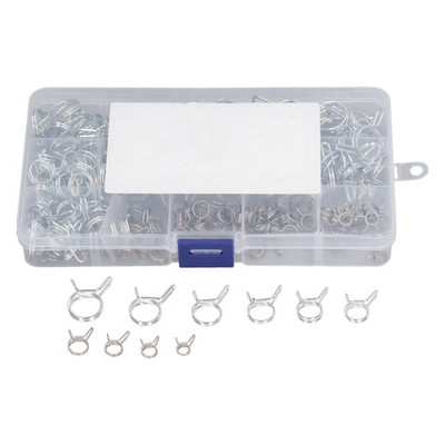 Tissting 150 Pcs Spring Hose Clamps, 514mm Stainless Steel Double Wire Spring